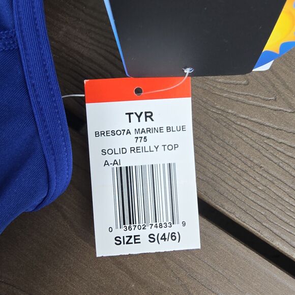TYR Solid Royal Reilly Racerbacktop & Matching Hipkini Sz S New Sample - Picture 3 of 3